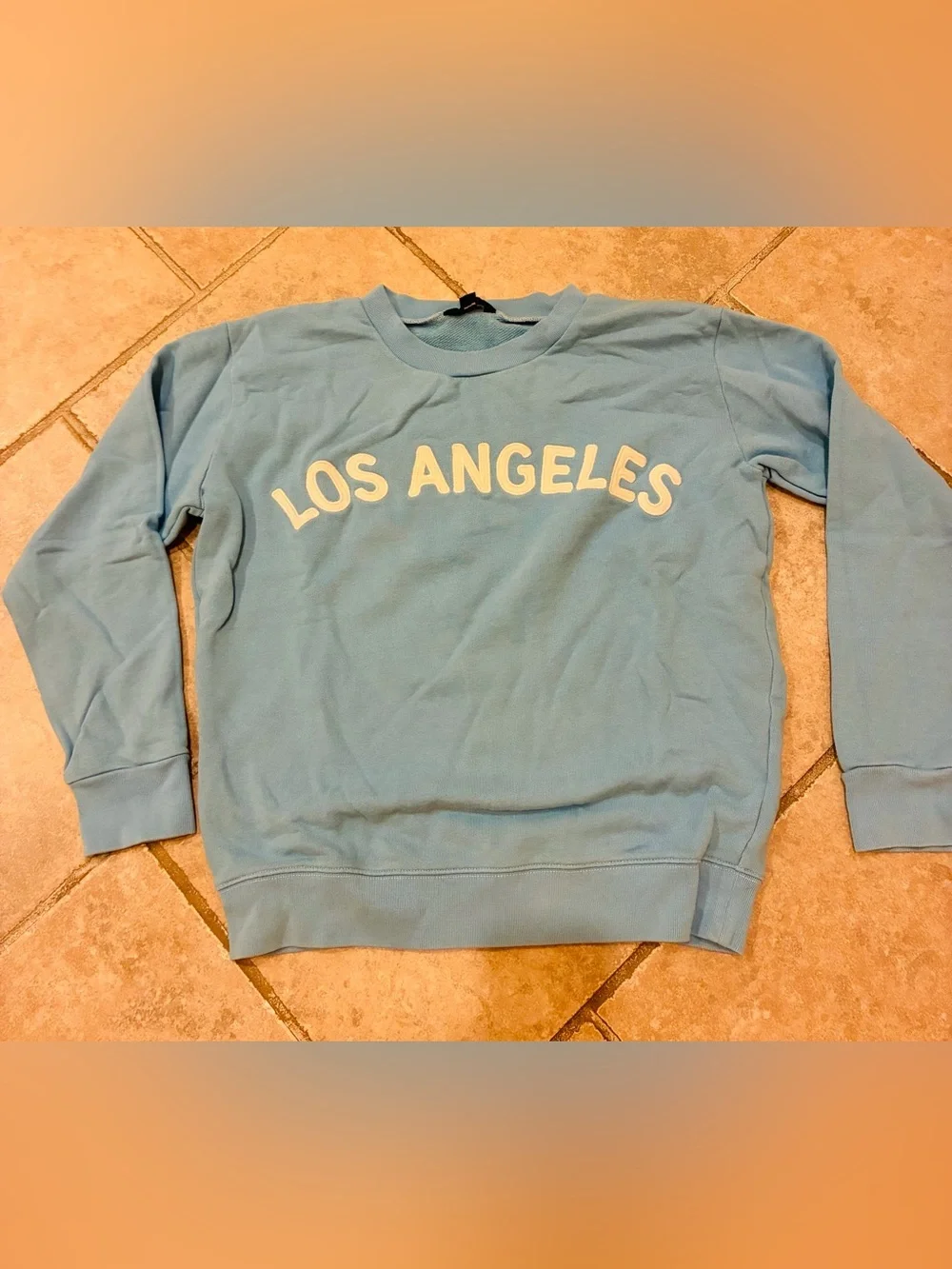 J. Crew Light Blue 'Los Angeles' Crewneck Sweater